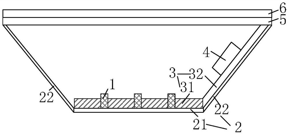 Direct type backlight module and display device including same