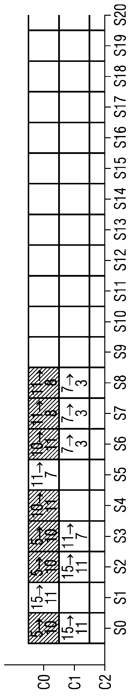 Method for associating time slots with links between network nodes of a wireless interconnected network