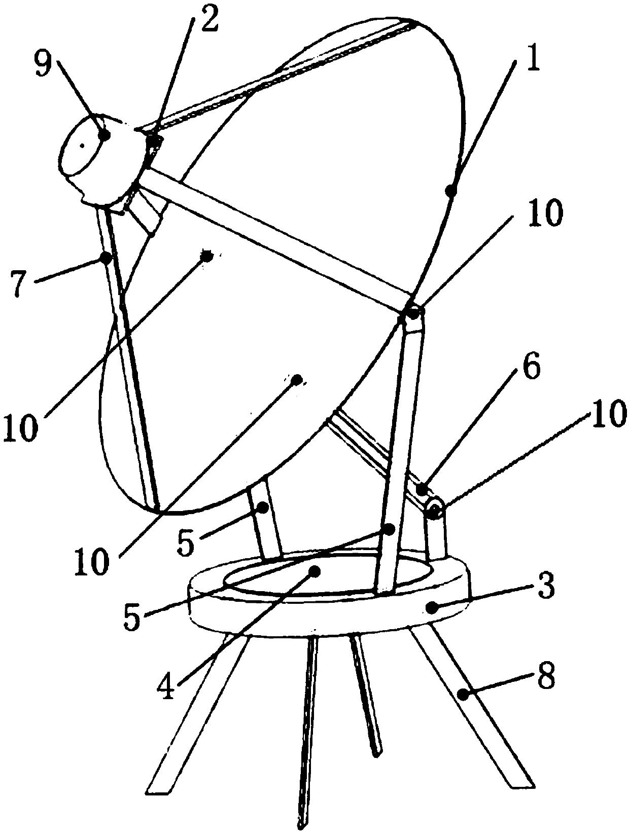 A mirror-based concentrating transmission device and its realization method