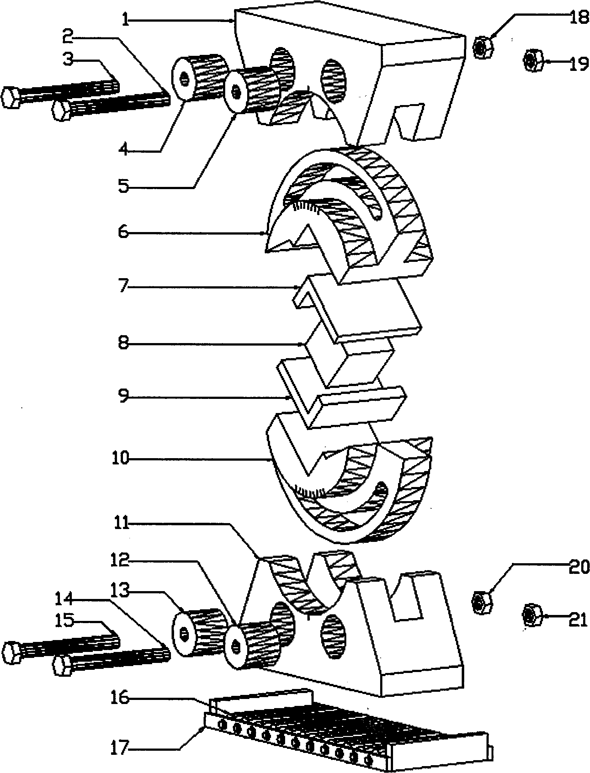 Compression shear test device