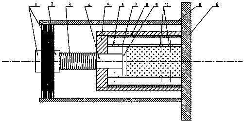 Combined type short-stroke buffer device