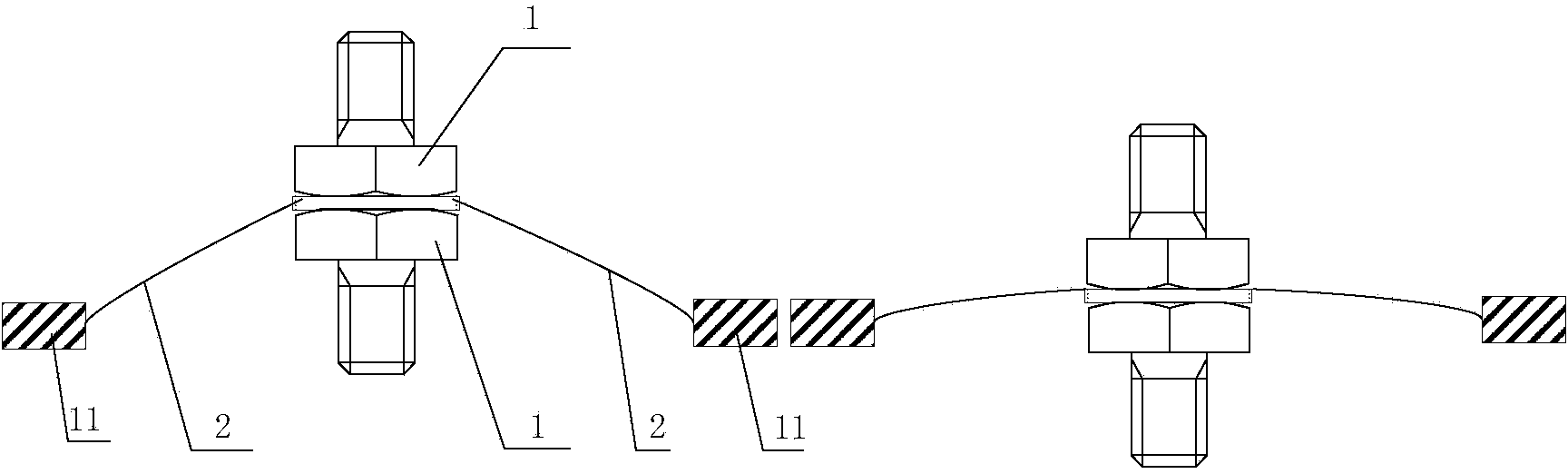 Combined type short-stroke buffer device