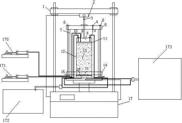 Test device and test method for testing strength change of soil body after occurrence of seepage deformation of dykes and dams