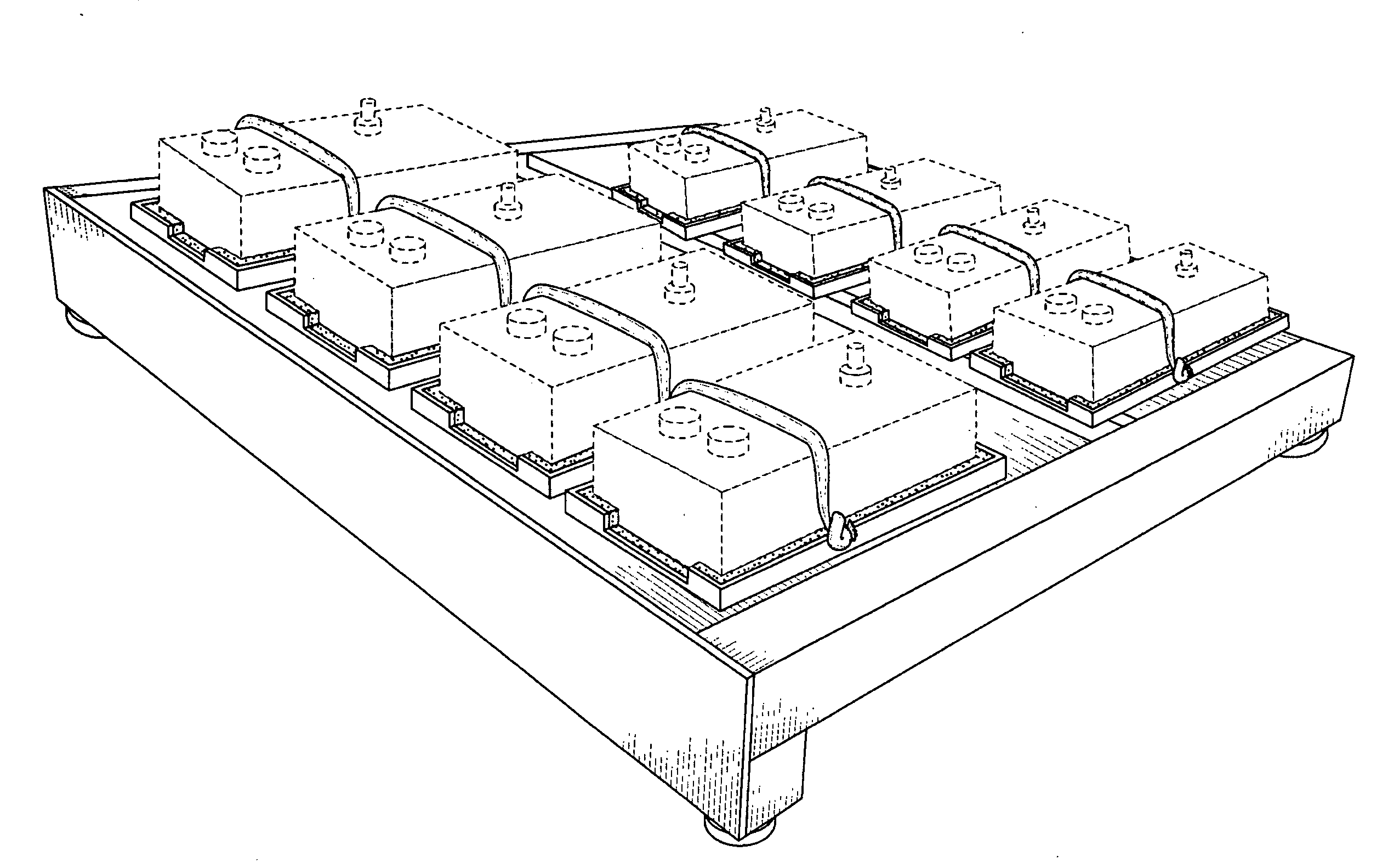 Effects pedal retaining unit and pedal board system