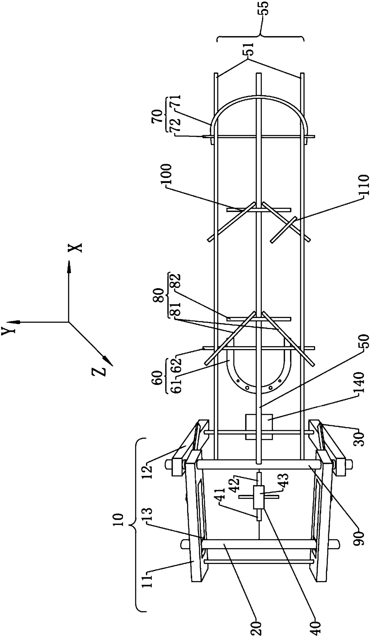 Skeletal traction reposition fixing device and method for treating limb fractures