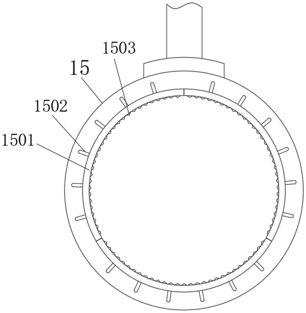 Rust removal device for pipe machining for garbage incinerator