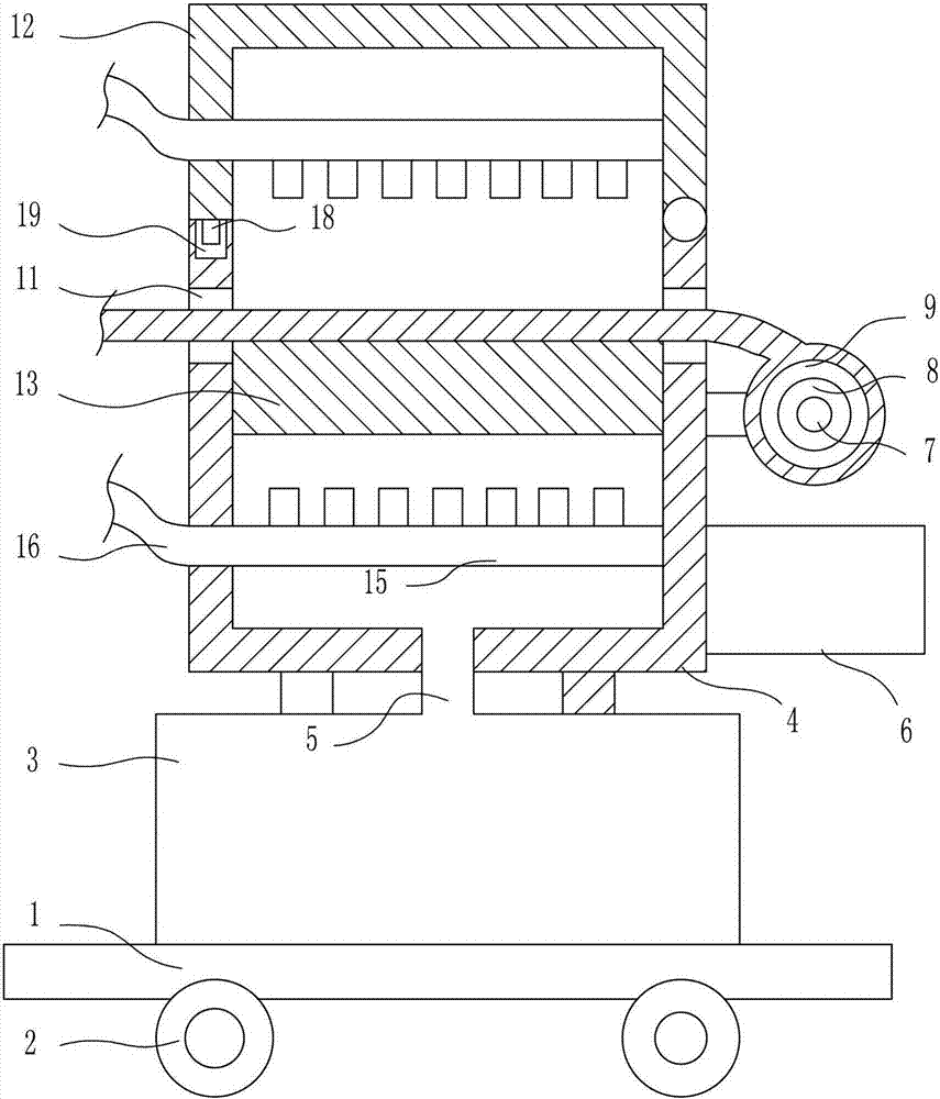 Acid pickling device for steel wire rope production technology