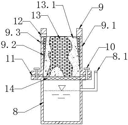 Permeation coefficient tester for irregular sample under different hydraulic pressure conditions and test method