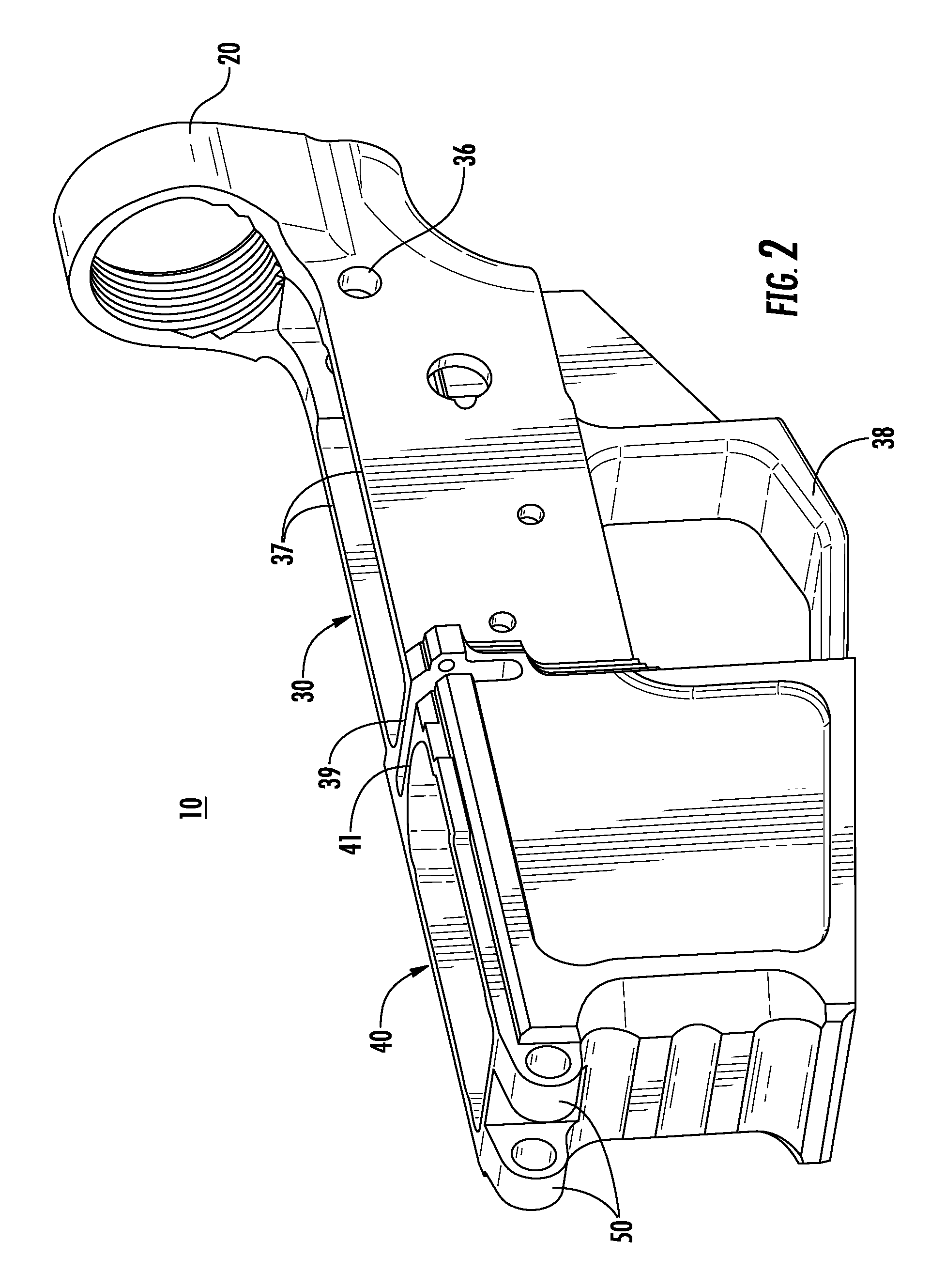 Non-detachable magazine lower receiver