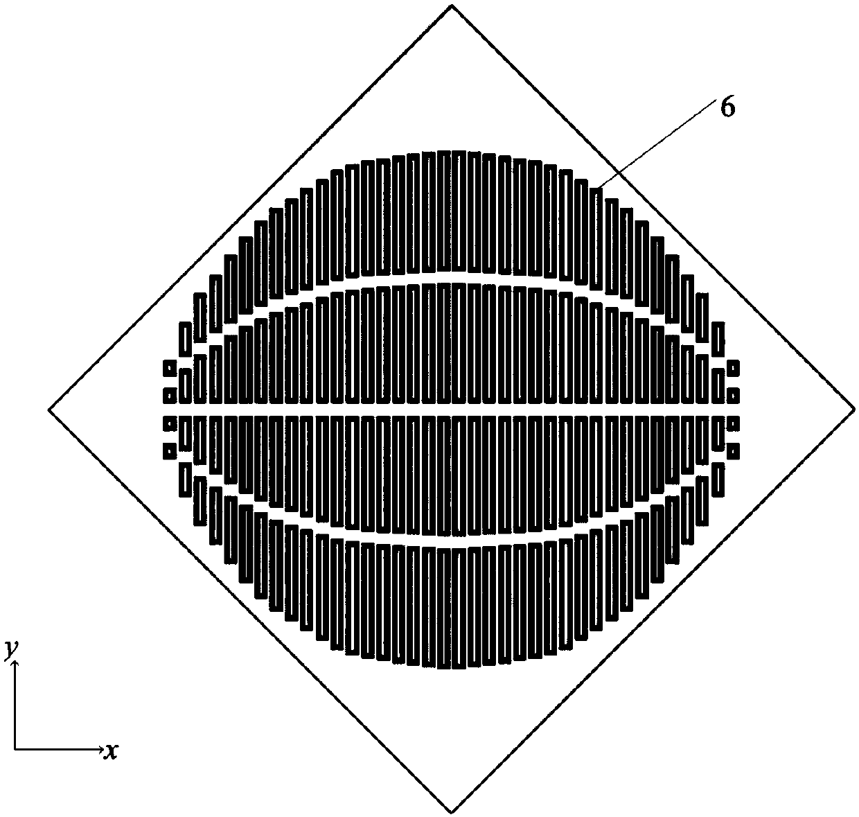 Electromagnetic metasurface-loaded narrow wave beam WLAN AP antenna