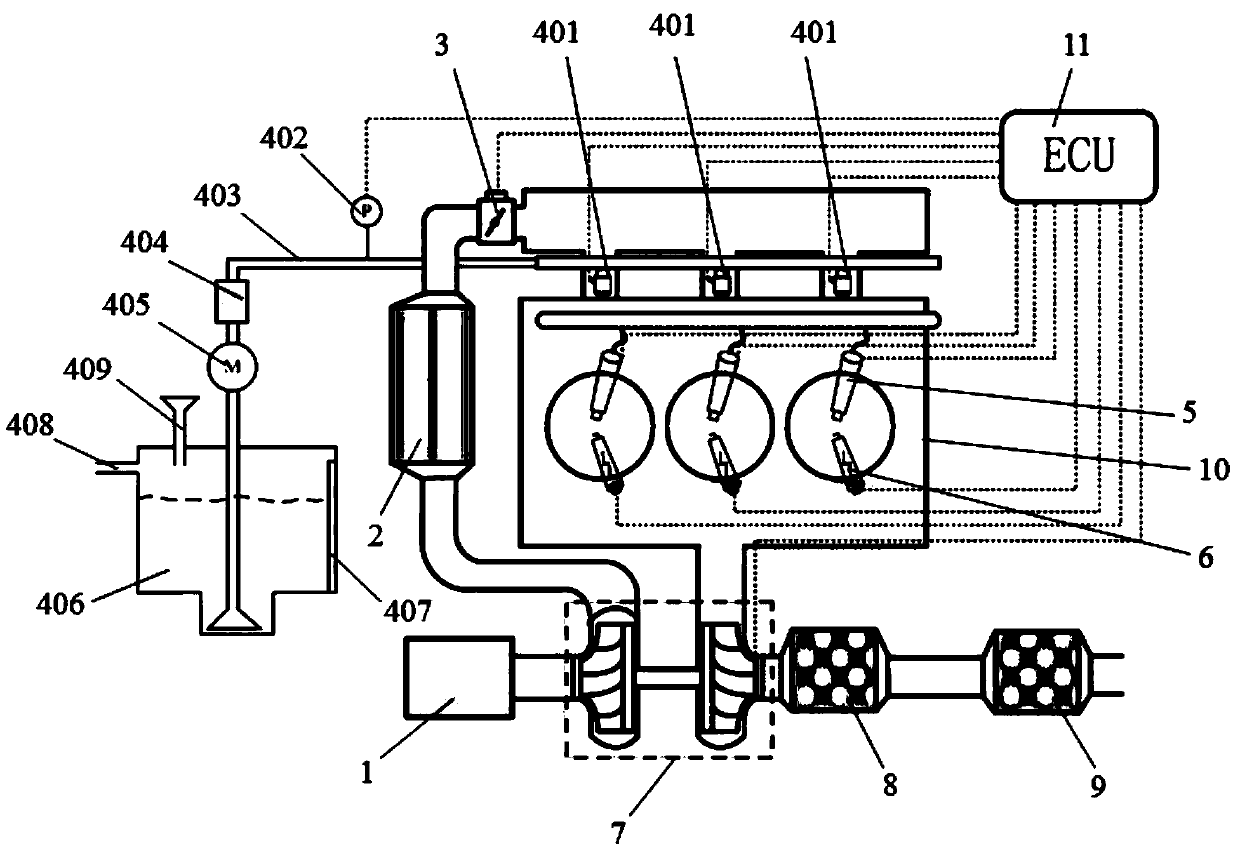 Lean burn engine and automobile