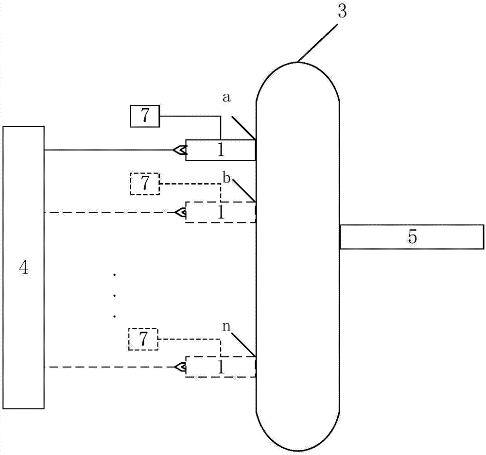 Method for measuring content of free hemoglobin in blood bag by multiple-position modulated light source