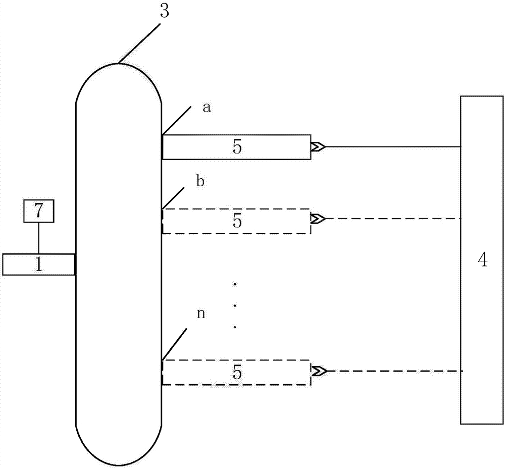 Method for measuring content of free hemoglobin in blood bag by multiple-position modulated light source