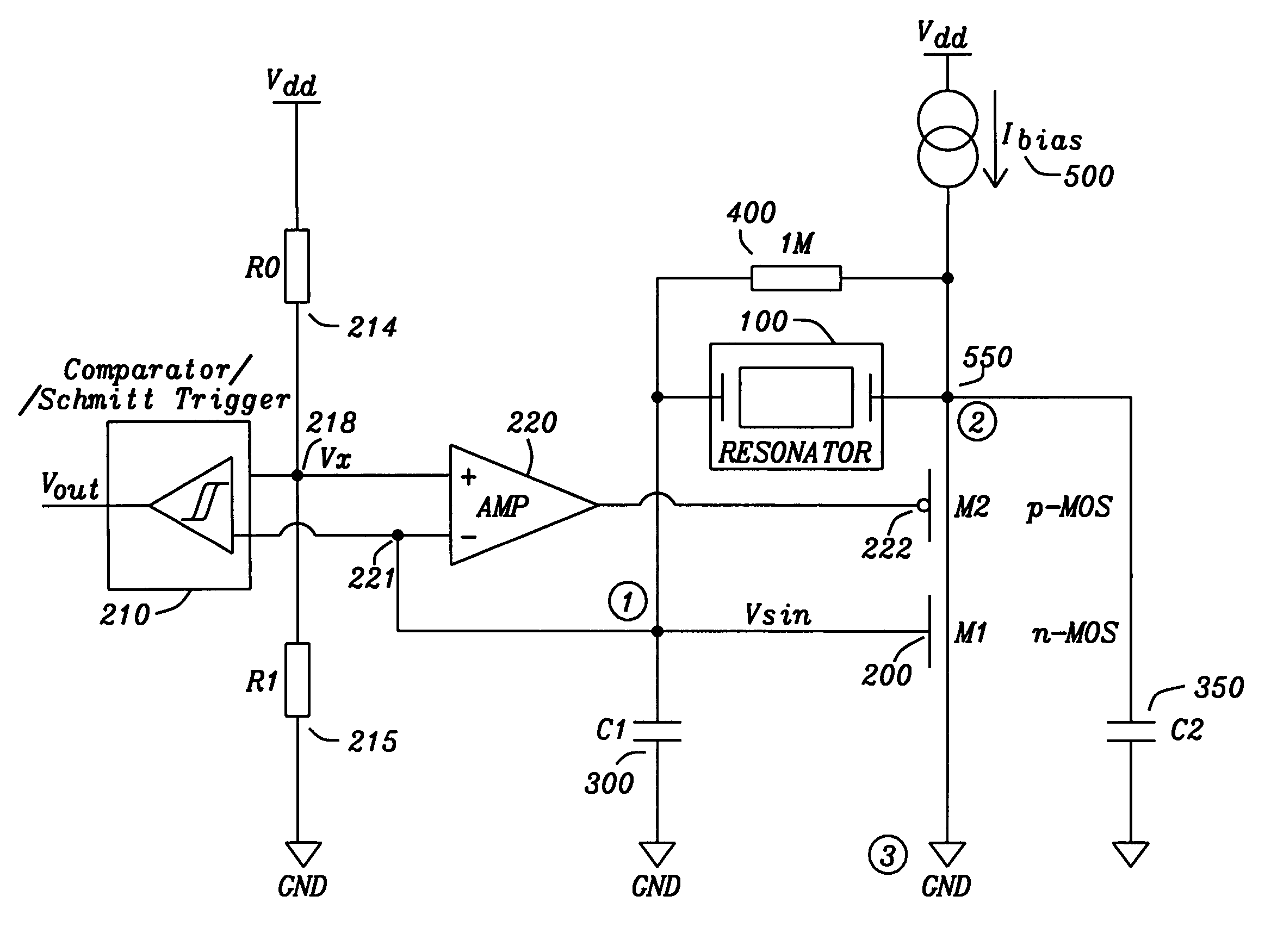 Average controlled (AC) resonator driver