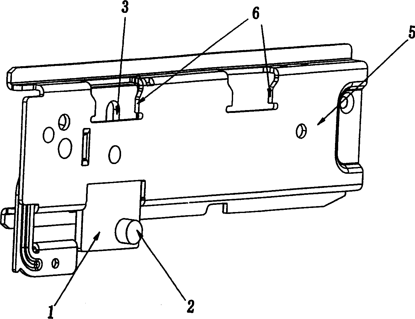 Guide rial driving mechanism used for pull type circuit breaker