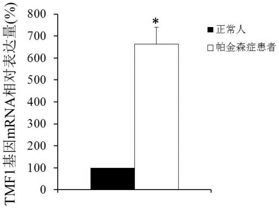 Application of TMF1 as Parkinsonism diagnosis marker