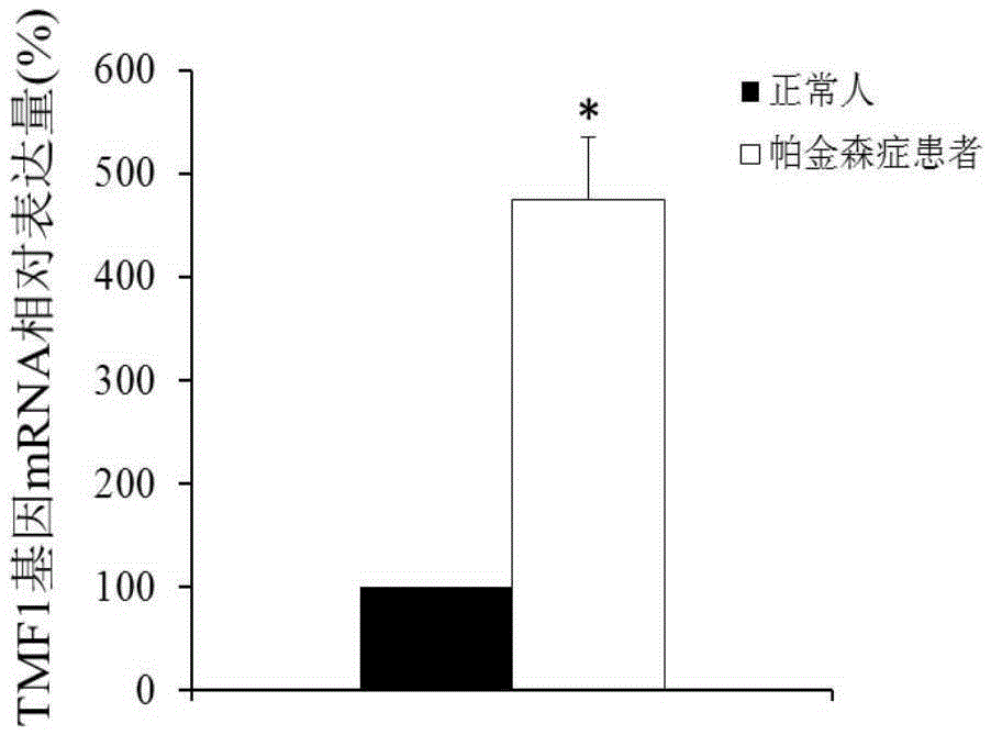 Application of TMF1 as Parkinsonism diagnosis marker