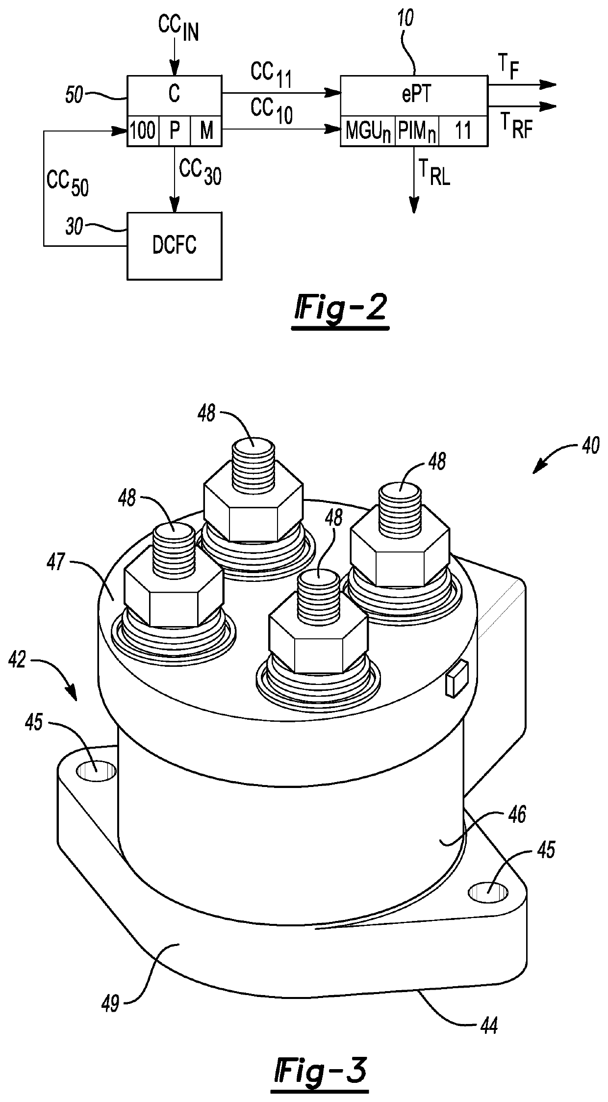 Electric powertrain with battery system having multi-pole high-voltage contactor