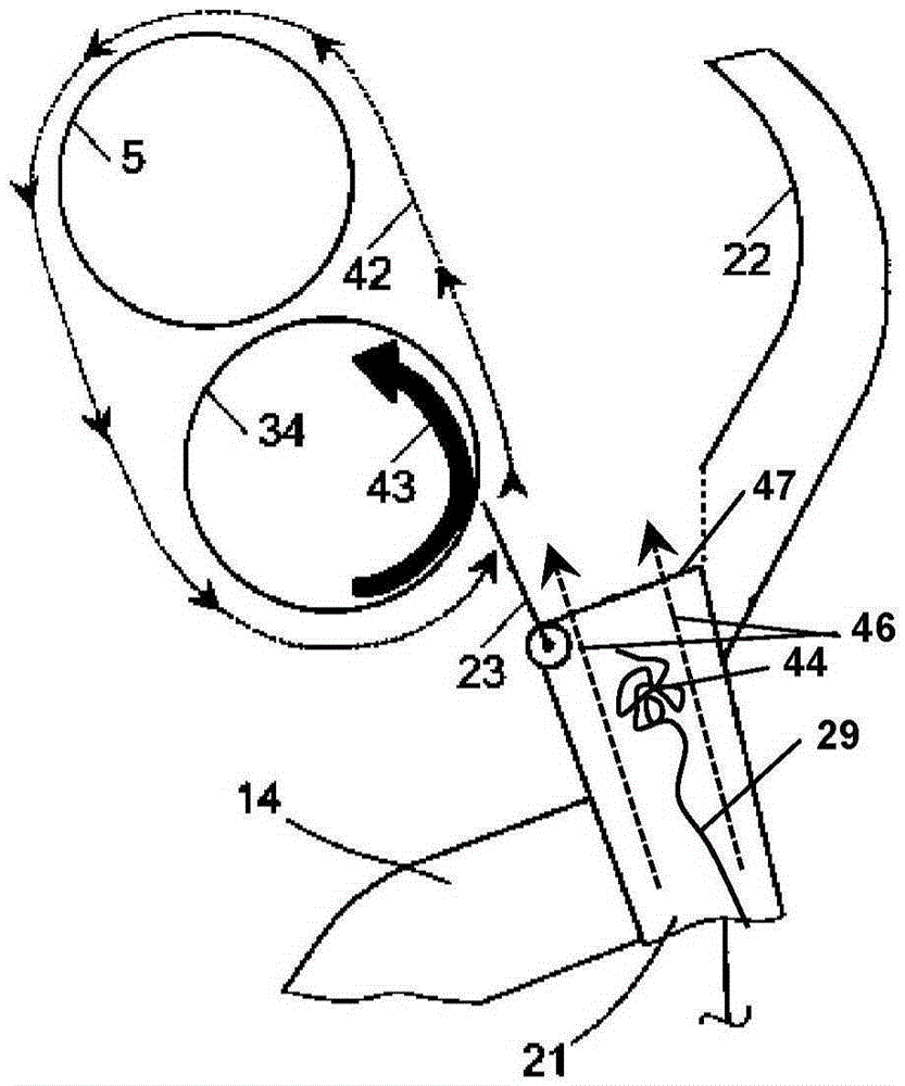 Pneumatic closure of ground yarn transportation into winding bobbin, and winding unit and automatic winder