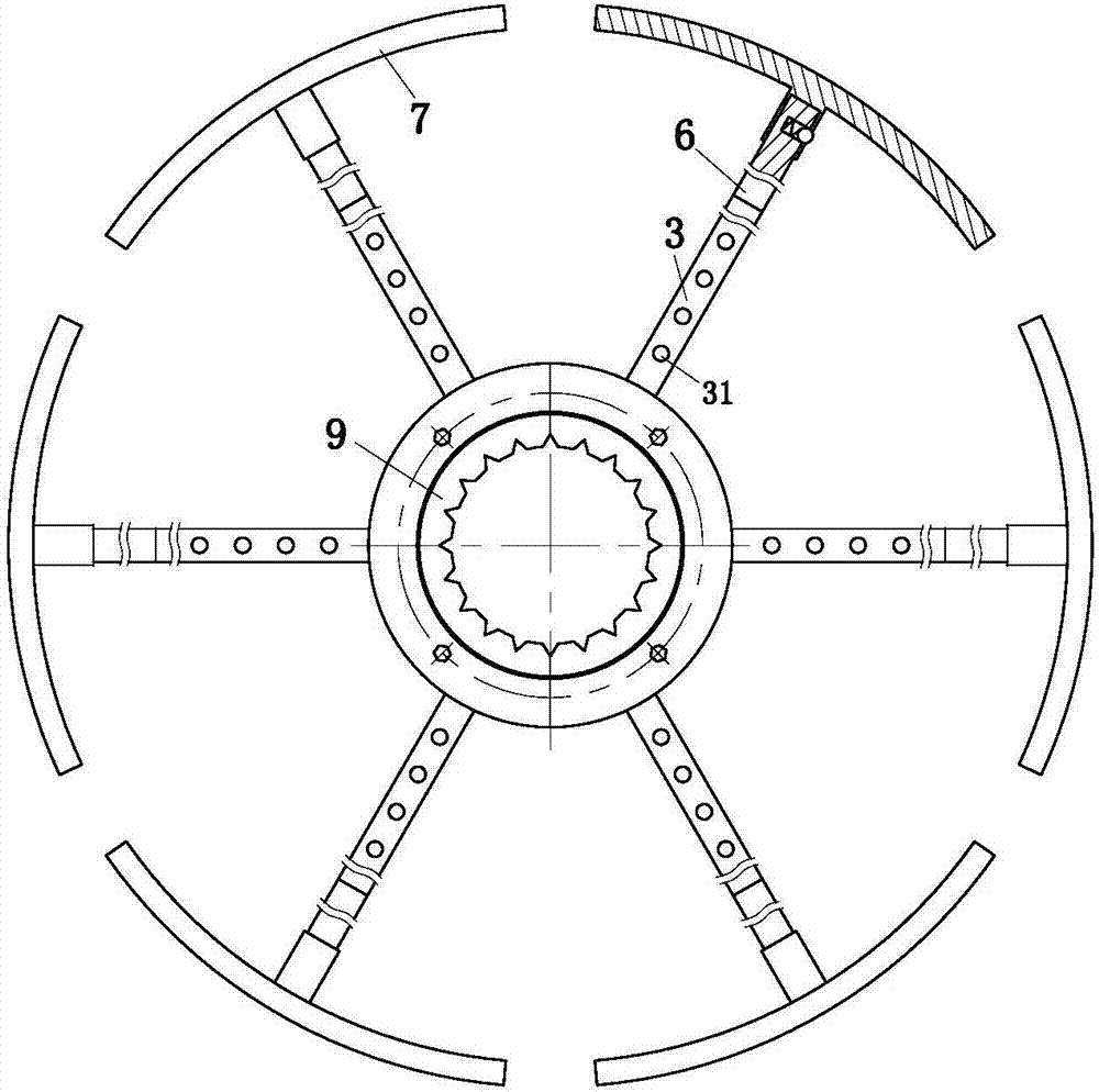 Water pipe bracket for agricultural plant protection