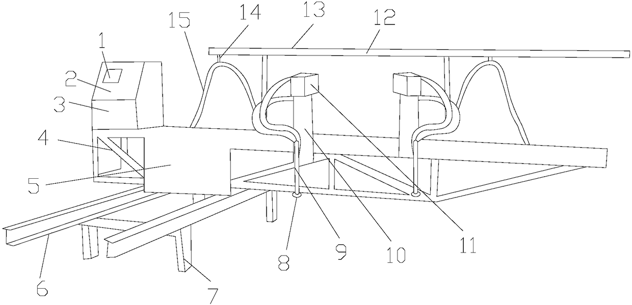 Safety protecting cover for numerical control cutting machine