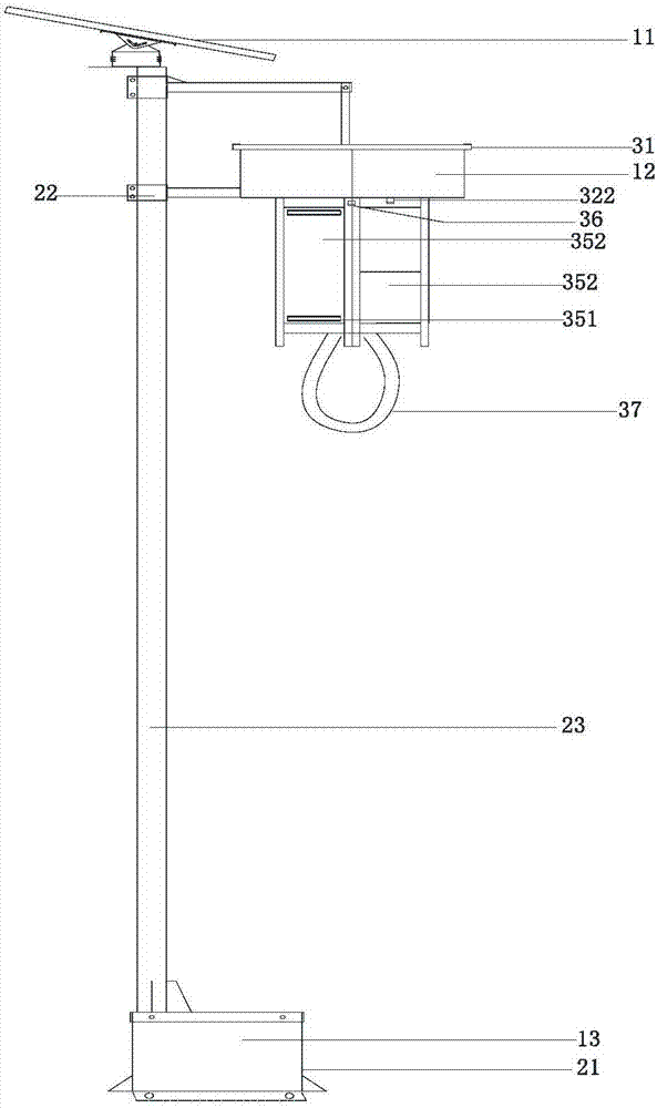 Solar-energy self-control multimode efficient pest trap