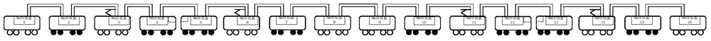 Intelligent train addressing and address finding method and dynamic cross-group reconnection networking method