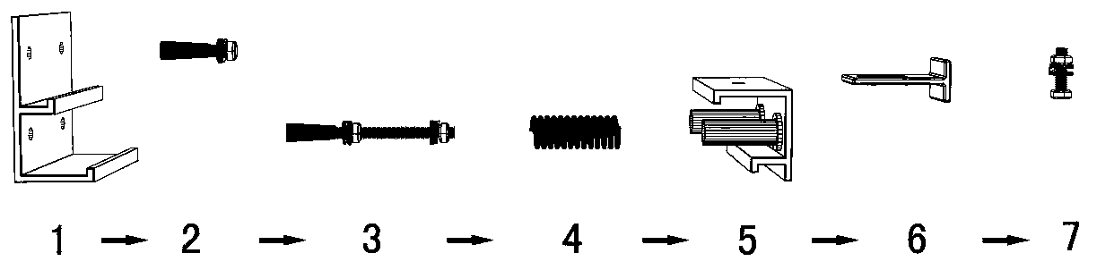 Special-shaped stone point-suspension structure