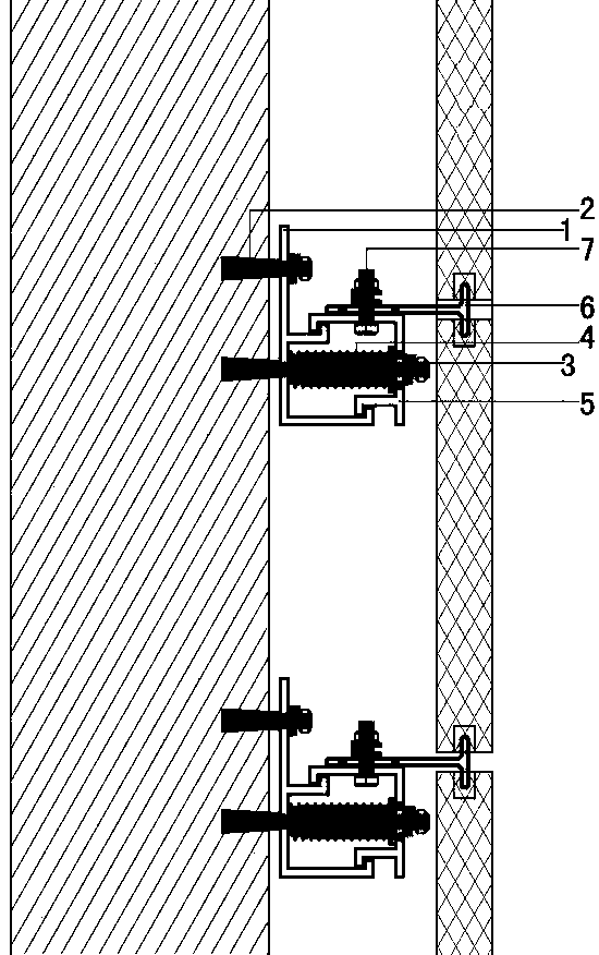 Special-shaped stone point-suspension structure