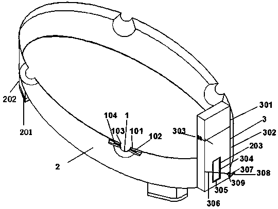 Cigarette storage ashtray capable of clamping cigarettes with different diameters