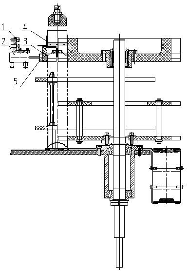 Guide mechanism of pressure cover of star wheel group of automatic capping machine