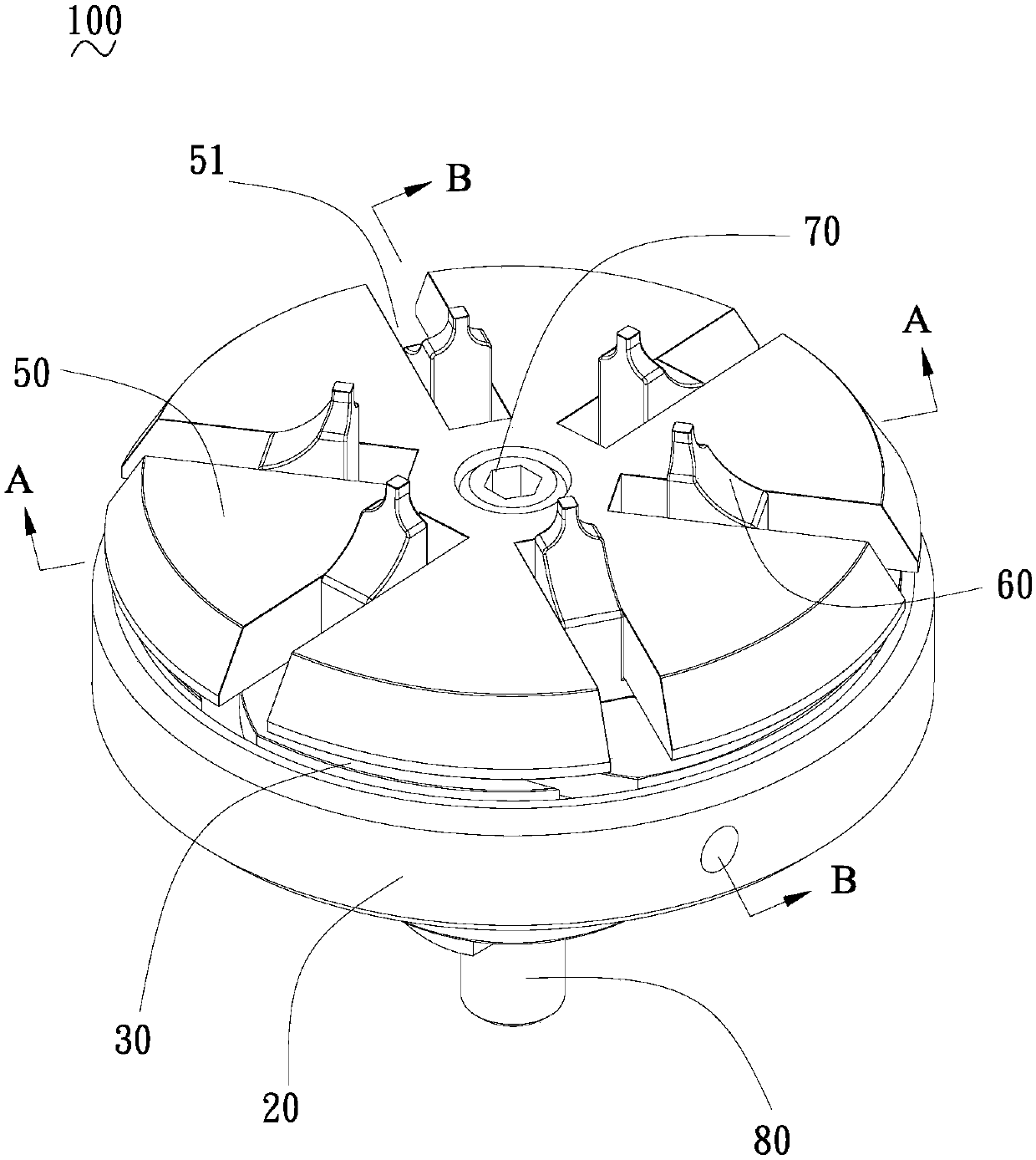 Clamping jaw device