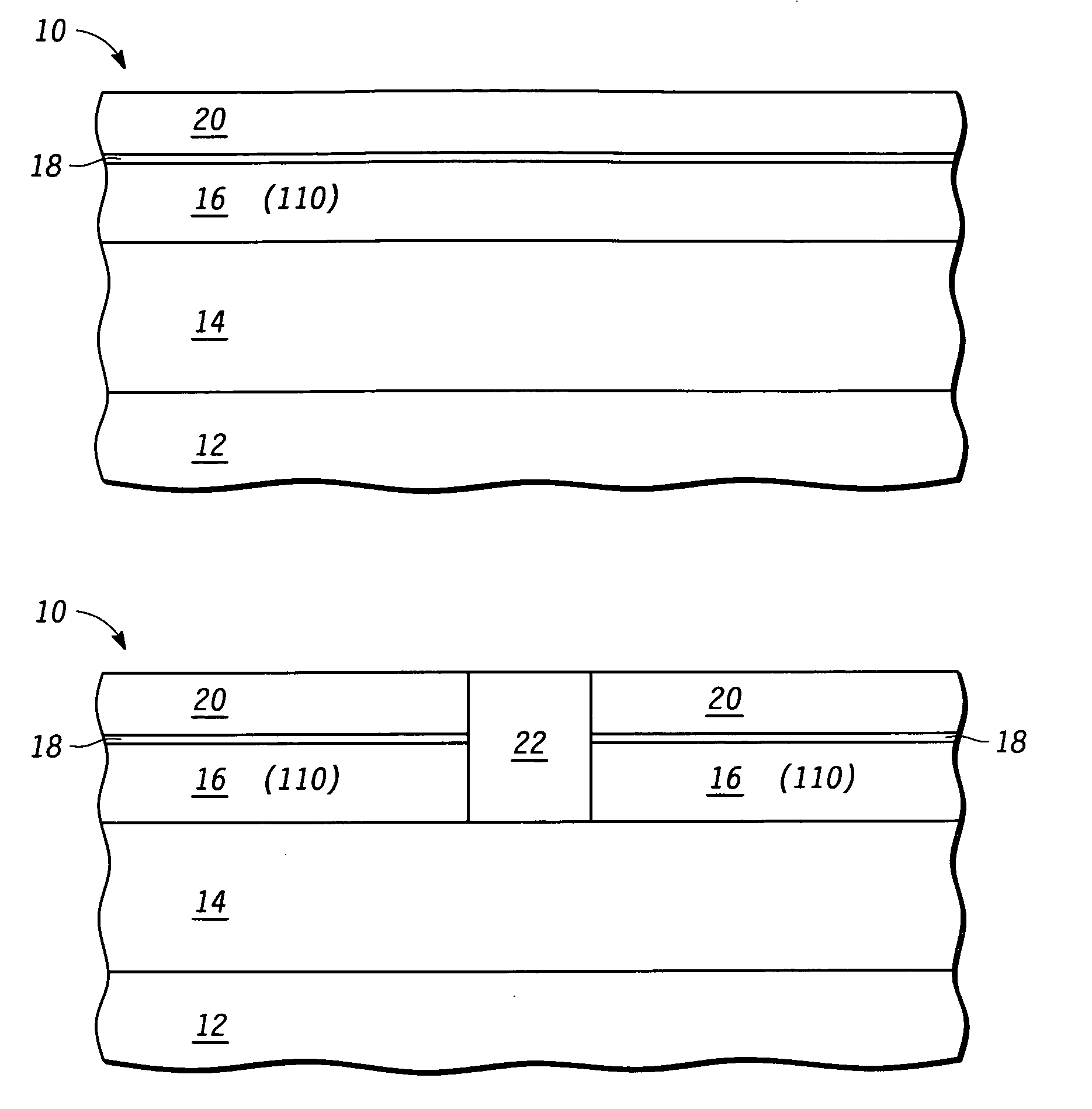 Method to selectively form regions having differing properties and structure