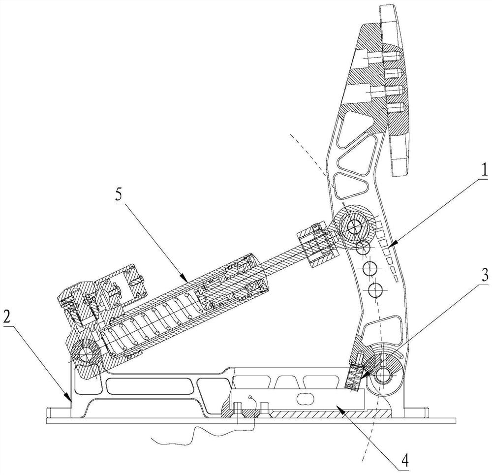 Simulated training pedal device