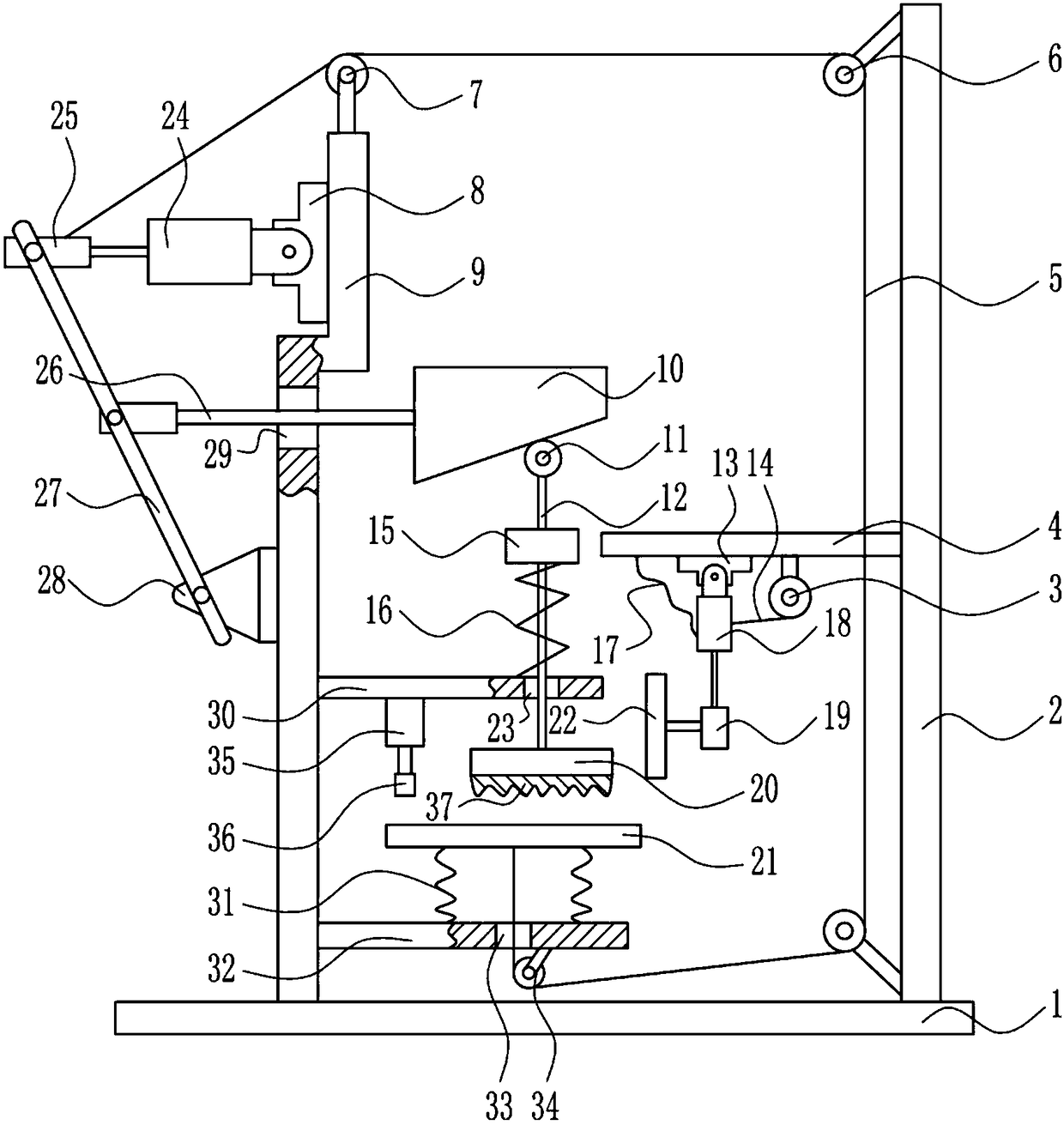 A device for grinding uniform edges and corners of mosaic tiles