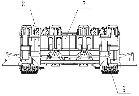 A crawler type thin coal seam bolter