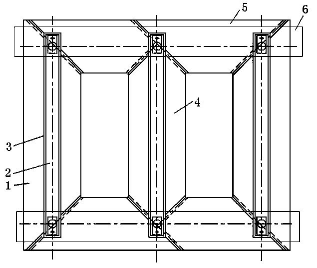 Stepped overlapping core structure