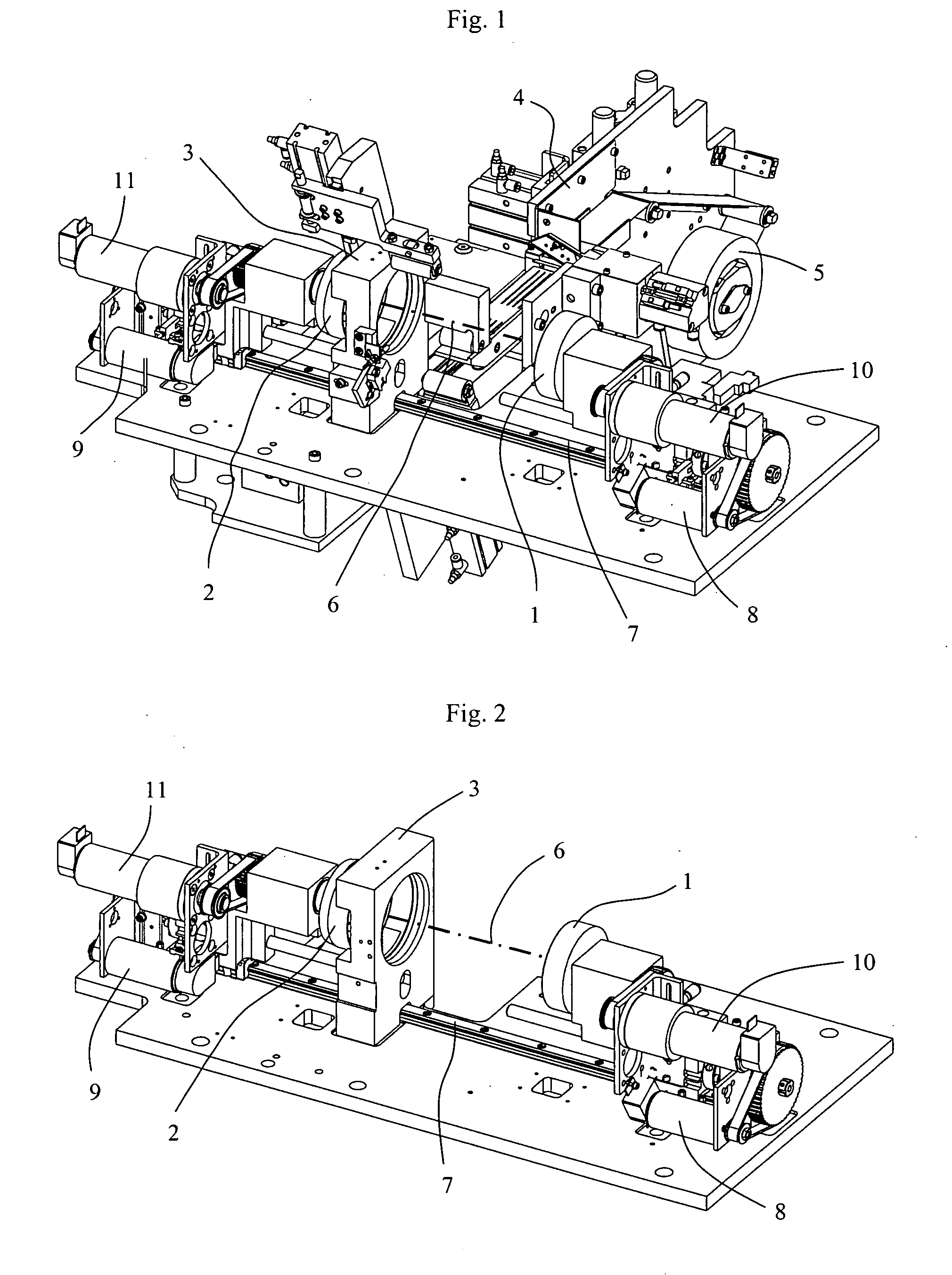 Device for aligning two shell molds