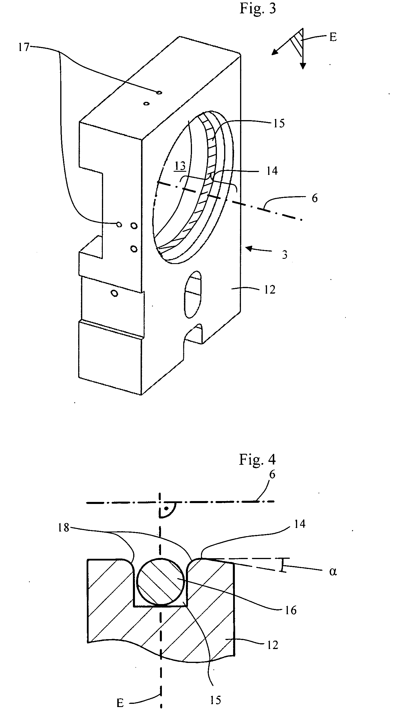 Device for aligning two shell molds