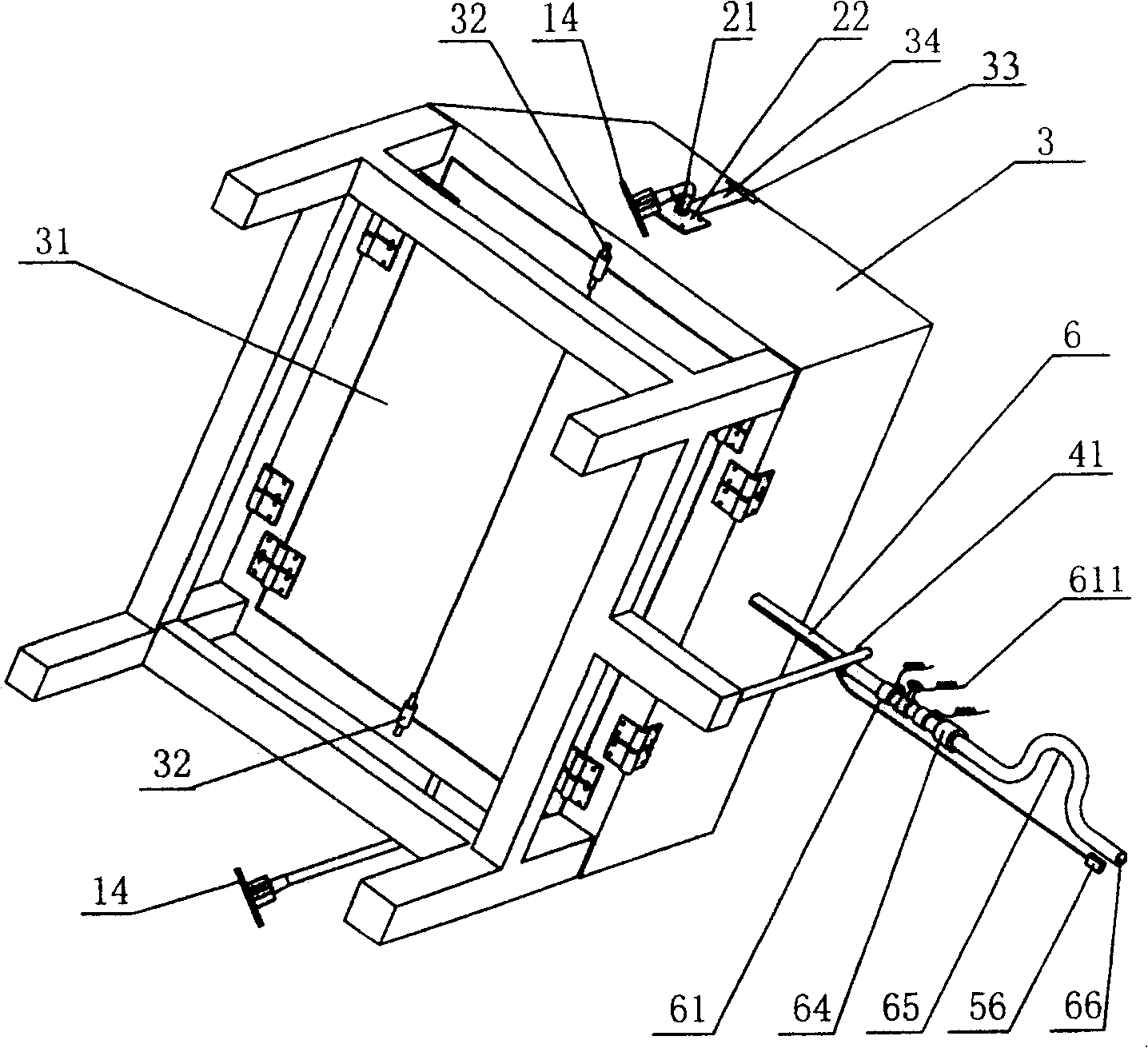 Distributed optical fiber sensing monitoring based dam seepage analog apparatus