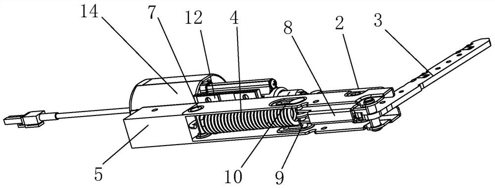 Structure for automatically opening and closing door body of steam box or oven