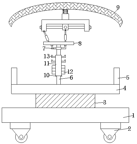 Platform for building lift