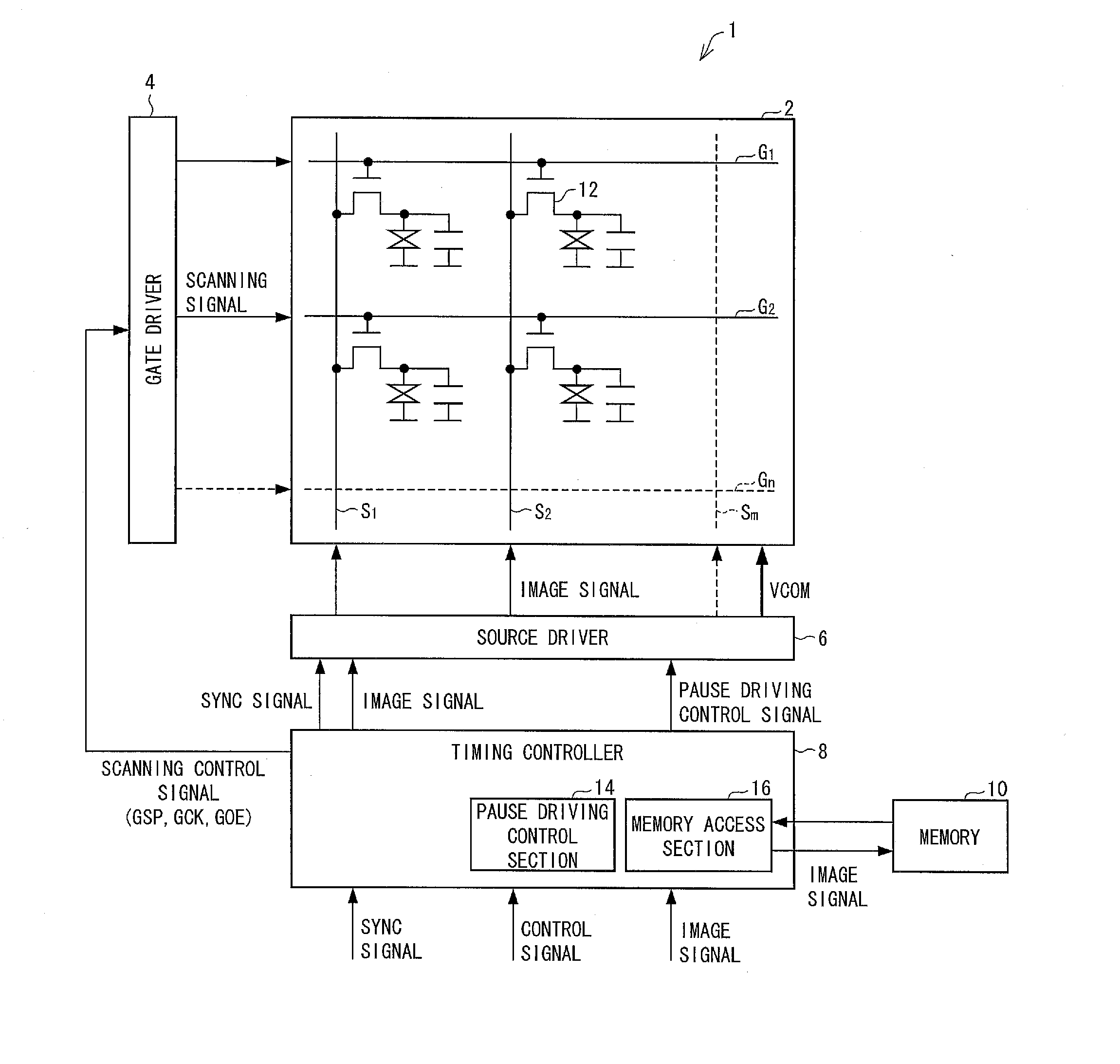 Display device and method for driving same