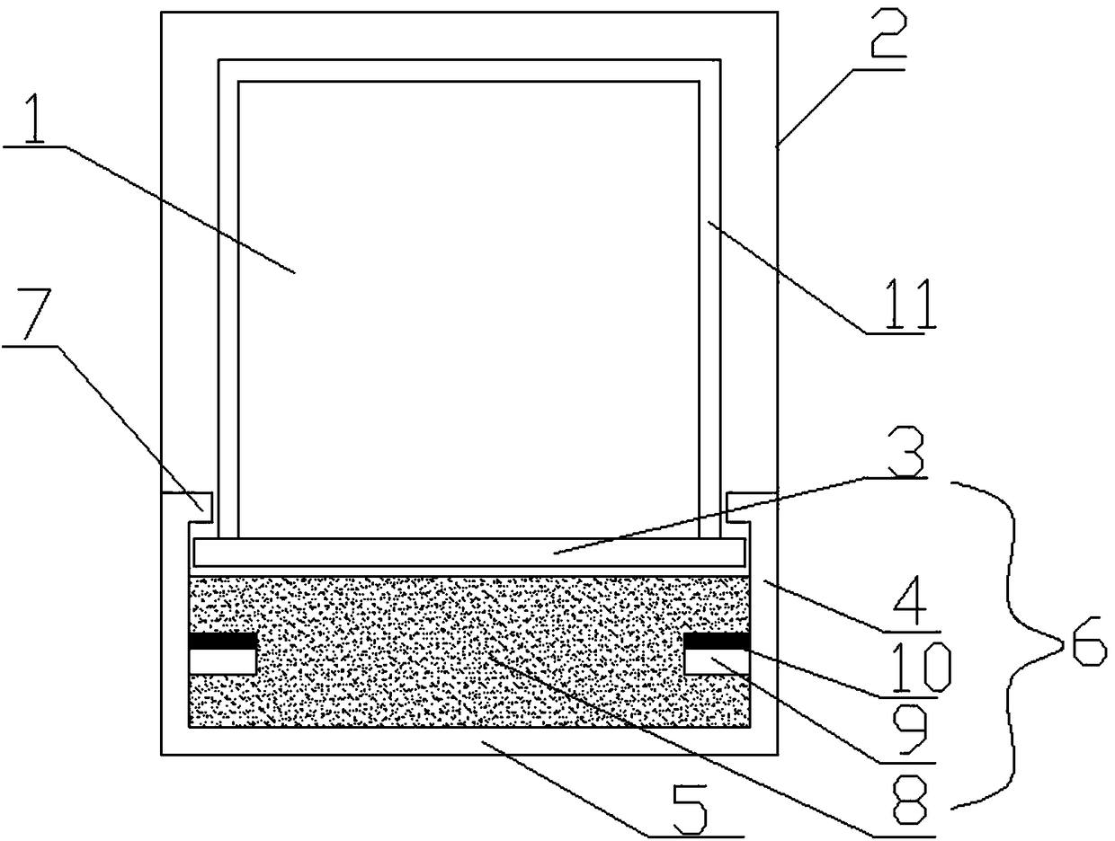 Lift car for dredger with buffering device