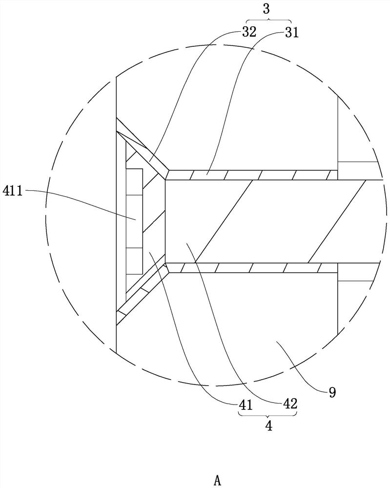 A cantilevered external scaffold for easy wall repair and its construction method