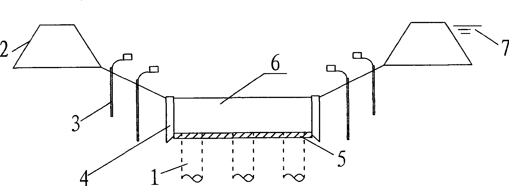 Earth-steel combined cofferdam construction method for underwater pile cap of bridge