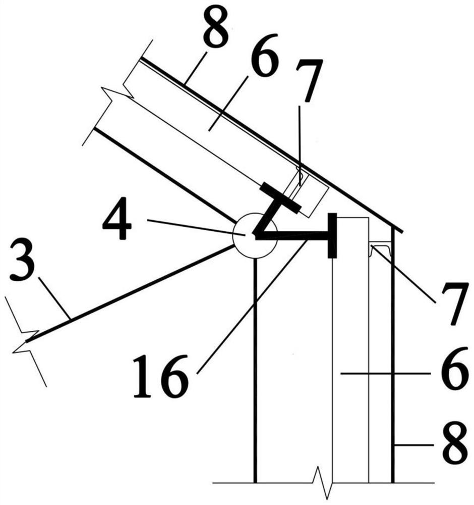 Clinker silo steel roof structure using welding balls and bolt balls in mixed mode