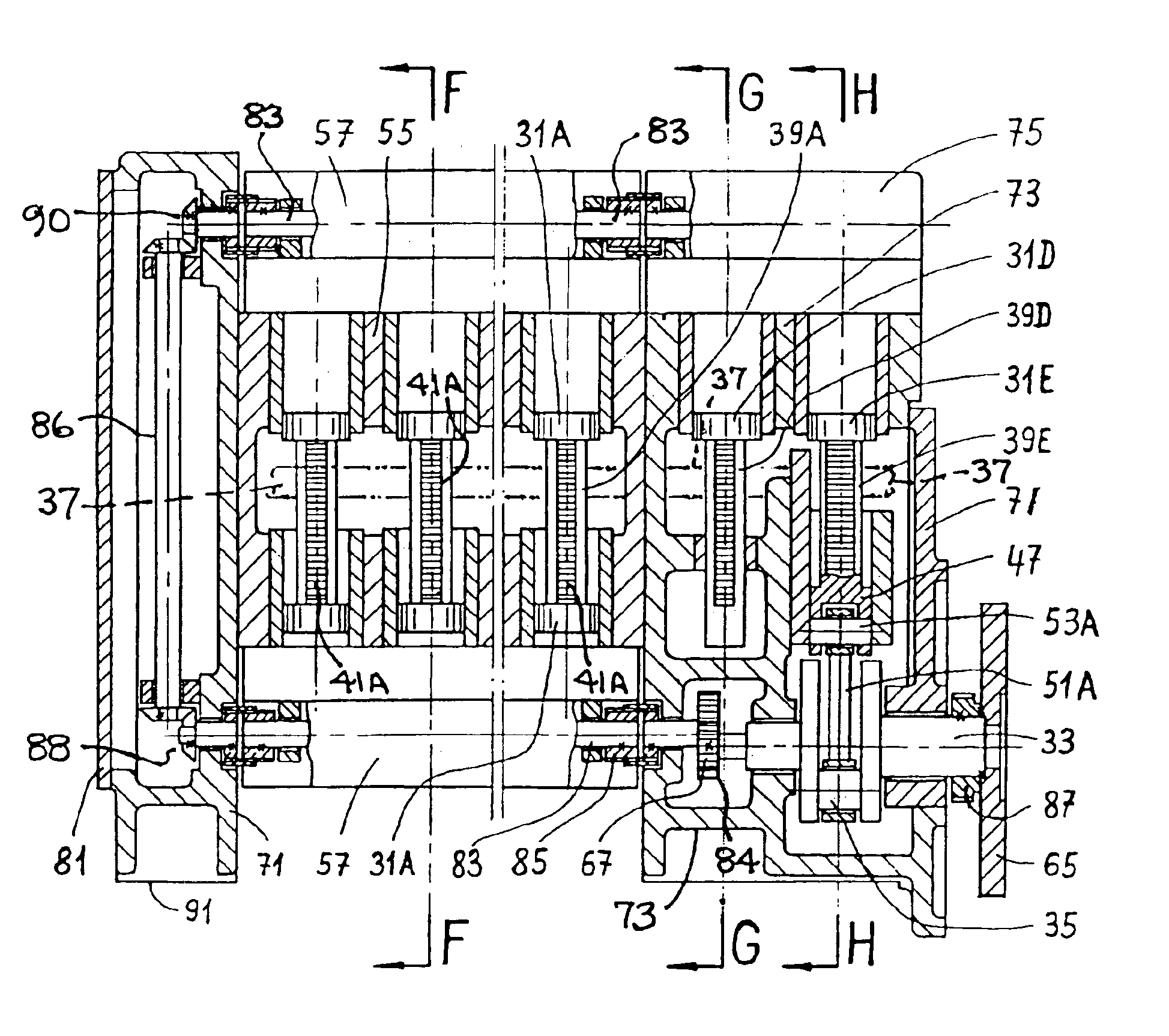 Reciprocating piston device