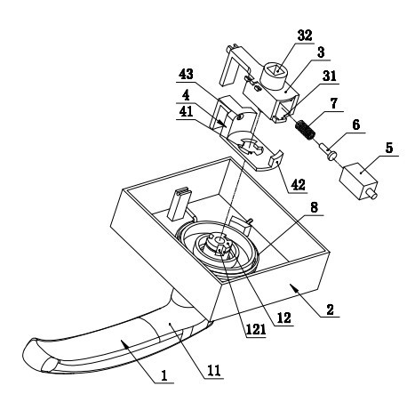 Clutch device for electronic lock