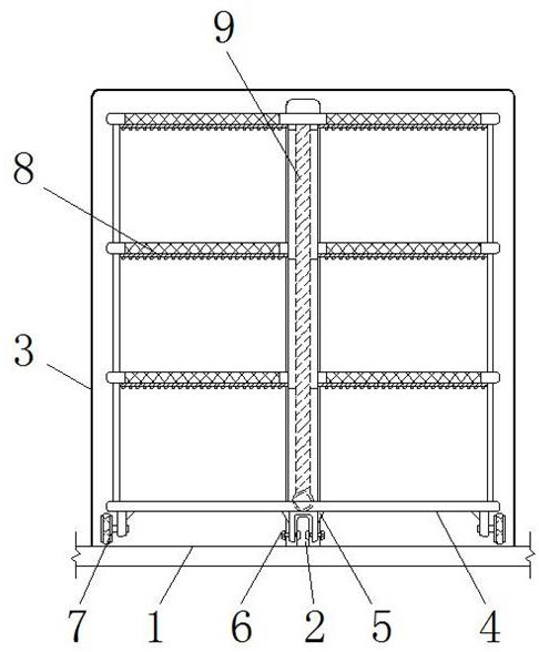 Energy-saving automatic green storage and transportation anti-drying self-humidifying storage framework